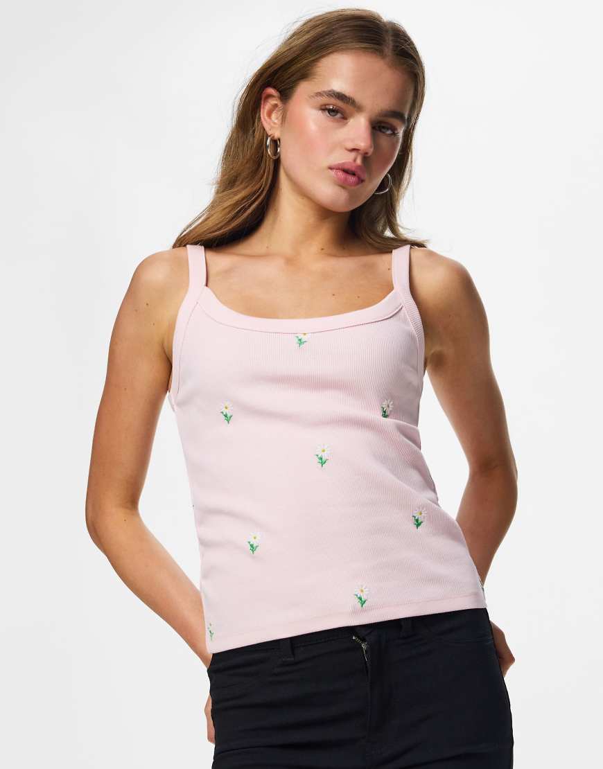 Pieces - Oberteil in Pink-a-Boo-Rosa von Pieces