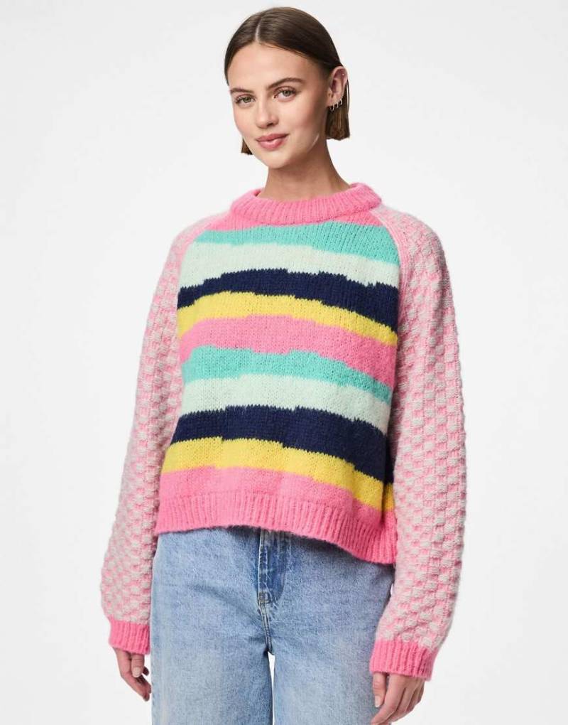 Pieces - Pullover in Azalee-Rosa von Pieces