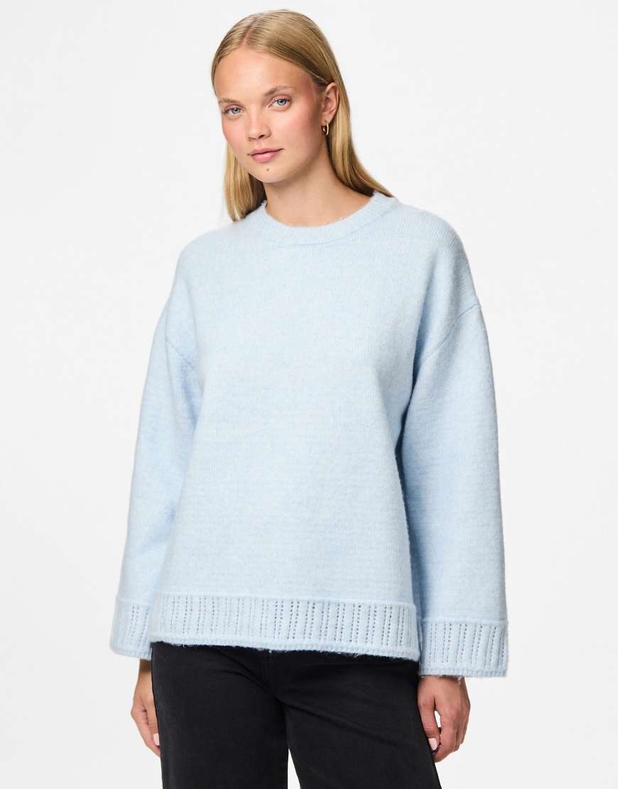 Pieces - Pullover in Hellblau von Pieces
