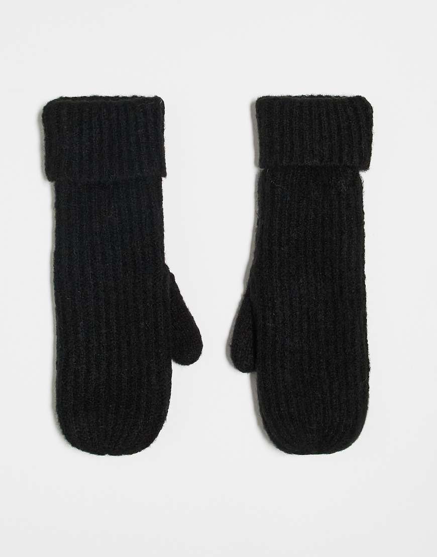 Pieces - Pyron - Gestrickte Fäustlinge in Schwarz Pieces - Pyron - Gestrickte Fäustlinge in Schwarz von Pieces