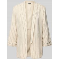 Pieces Regular Fit Blazer aus Viskose-Leinen-Mix Modell 'PIA BOSELLA' in Beige, Größe S von Pieces