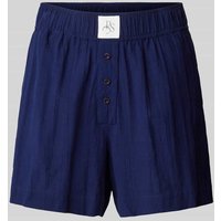 Pieces Regular Fit Boxershorts mit Label-Patch Modell 'PLUTO' in Marine, Größe XL von Pieces