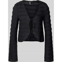 Pieces Regular Fit Cardigan mit Spitzendetails Modell 'ANINE' in Black, Größe L von Pieces