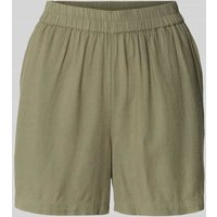 Pieces Regular Fit Shorts mit Allover-Muster Modell 'PIA' in Oliv, Größe XS von Pieces