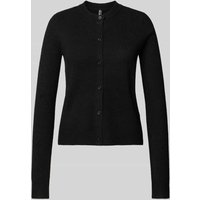 Pieces Regular Fit Strickjacke mit Woll-Anteil Modell 'MALOU' in BLACK, Größe M von Pieces