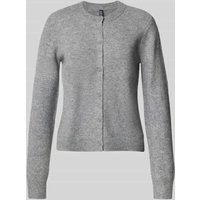 Pieces Regular Fit Strickjacke mit Woll-Anteil Modell 'MALOU' in Mittelgrau Melange, Größe XL von Pieces