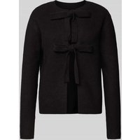 Pieces Regular Fit Strickjacke mit Woll-Anteil Modell 'SILLY' in BLACK, Größe M von Pieces