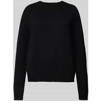 Pieces Regular Fit Strickpullover mit Raglanärmeln Modell 'JULIANA' in Black, Größe XL von Pieces