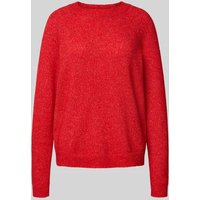 Pieces Regular Fit Strickpullover mit Raglanärmeln Modell 'JULIANA' in Rot, Größe L von Pieces