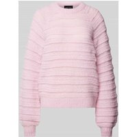 Pieces Regular Fit Strickpullover mit Strukturmuster Modell 'JAYDA' in Rosa, Größe XL von Pieces