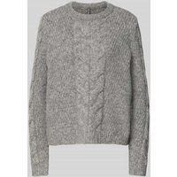 Pieces Regular Fit Strickpullover mit Woll-Anteil Modell 'NINA' in Graphit, Größe M Pieces Regular Fit Strickpullover mit Woll-Anteil Modell 'NINA' in Graphit, Größe M von Pieces