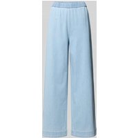 Pieces Wide Leg Jeans mit ausgestelltem Bein Modell 'SMIDI' in Hellblau, Größe M von Pieces