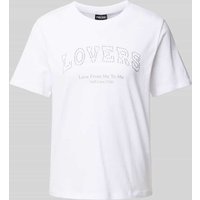 Pieces Regular Fit T-Shirt aus reiner Baumwolle Modell 'TARA' in Weiss, Größe S von Pieces