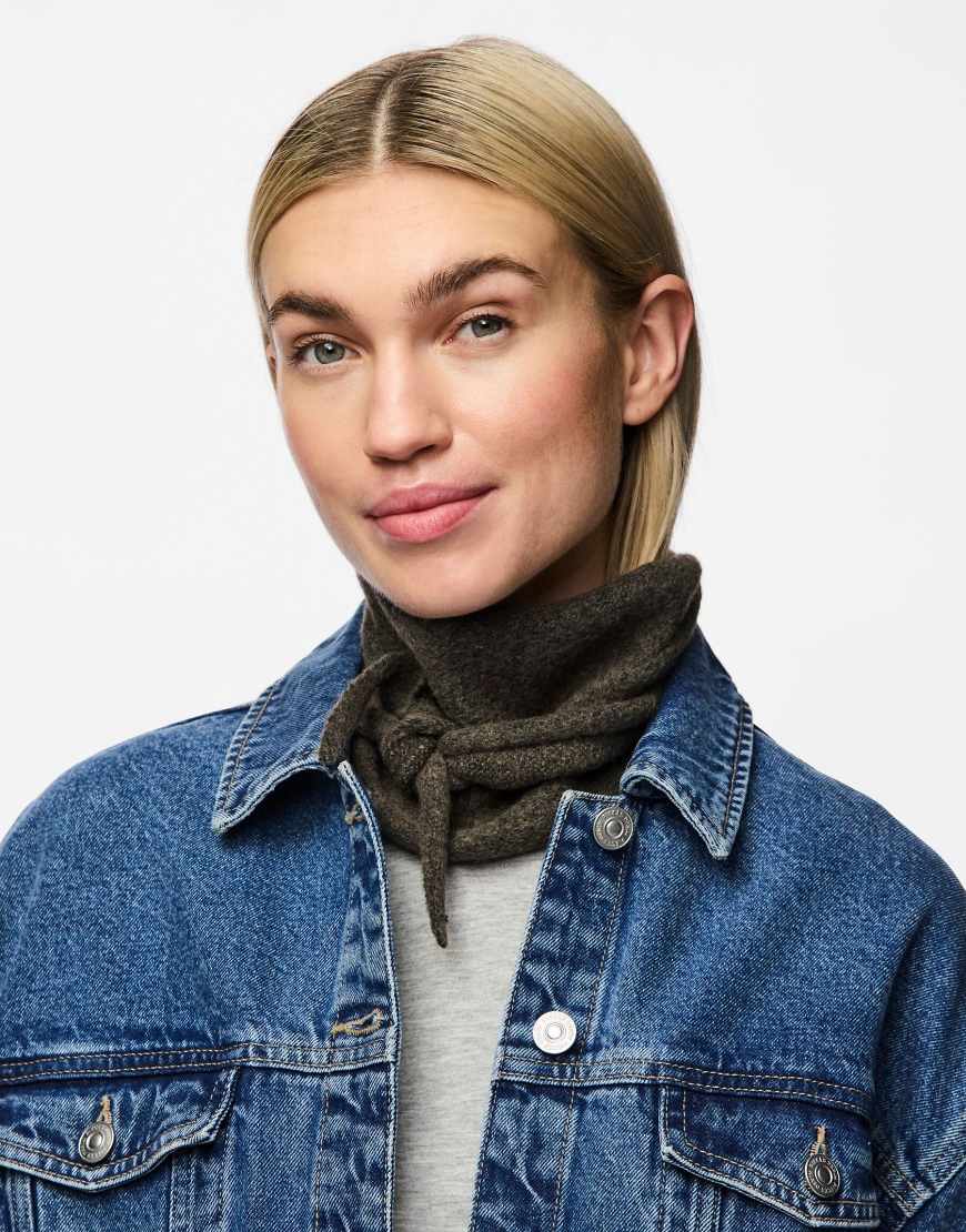 Pieces - Schal in Morchelbraun-Brown von Pieces