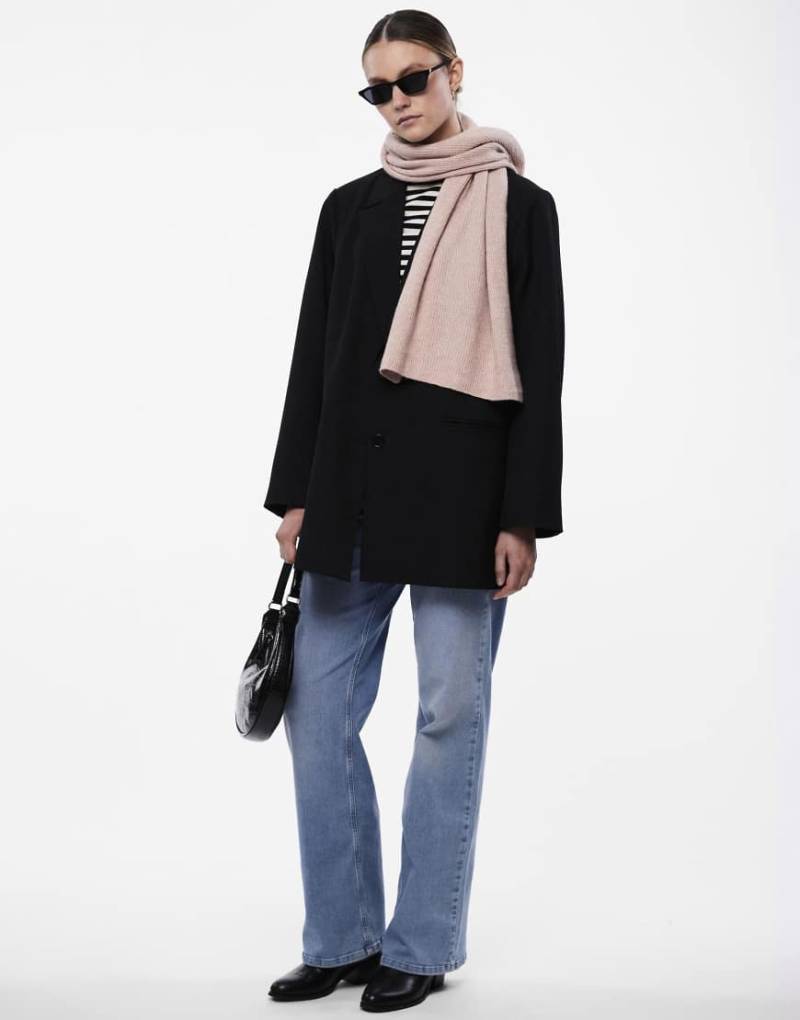 Pieces - Schal in Waldrose-Rosa von Pieces