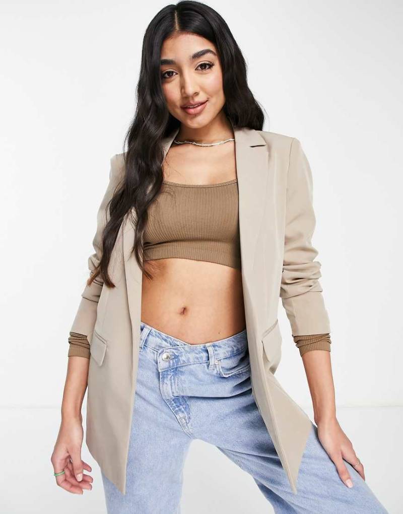 Pieces - Schicker Oversize-Blazer in Beige-Neutral von Pieces