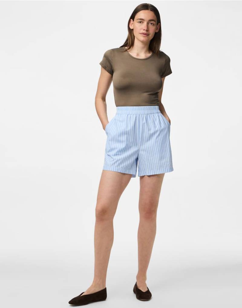 Pieces - Shorts in Blau von Pieces