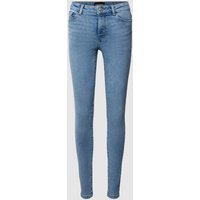 Pieces Skinny Fit Jeans im 5-Pocket-Design Modell 'DANA' in Hellblau, Größe L von Pieces