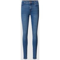 Pieces Skinny Fit Jeans im 5-Pocket-Design Modell 'DANA' in Jeansblau, Größe M von Pieces