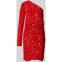 Pieces Slim Fit One-Shoulder Mini Kleid Modell 'STELLA' in Hellrot, Größe XL von Pieces