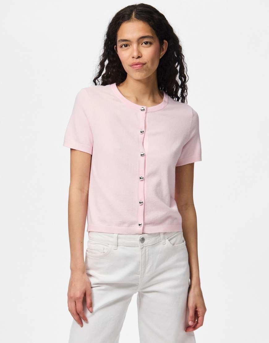 Pieces - Strickjacke in Pink-A-Boo-Rosa Pieces - Strickjacke in Pink-A-Boo-Rosa von Pieces