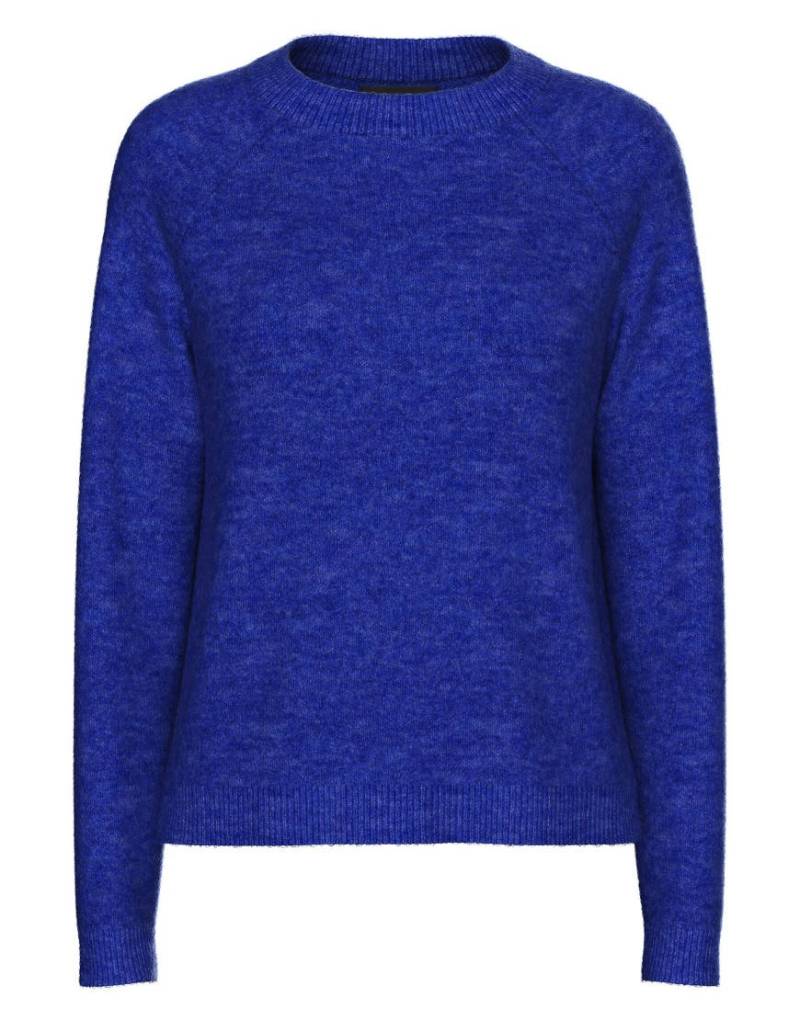 Pieces - Strickpullover in Azurblau von Pieces