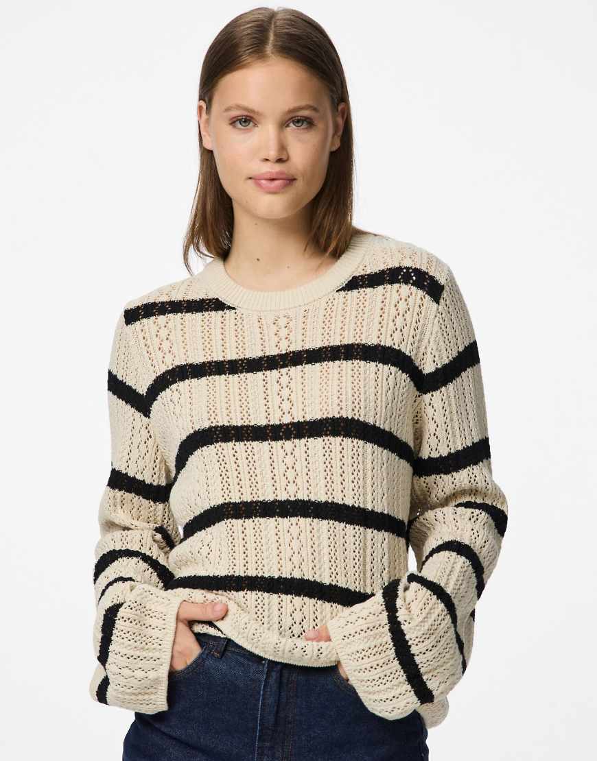 Pieces - Strickpullover in Birkenweiß-Neutral Pieces - Strickpullover in Birkenweiß-Neutral von Pieces