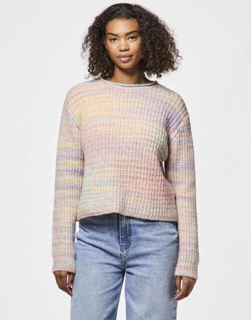 Pieces - Strickpullover in Lavendel-Lila von Pieces