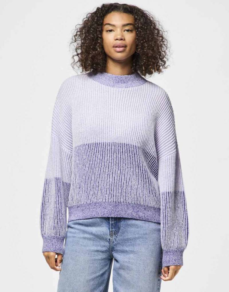Pieces - Strickpullover in Ultraviolett-Lila von Pieces
