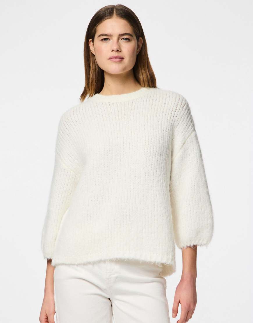 Pieces - Strickpullover in Wolkentänzer-Weiß Pieces - Strickpullover in Wolkentänzer-Weiß von Pieces