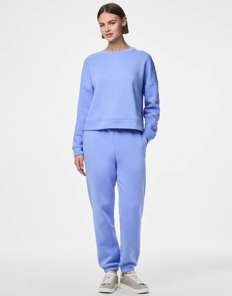 Pieces - Sweathose in Hortensie-Blau von Pieces
