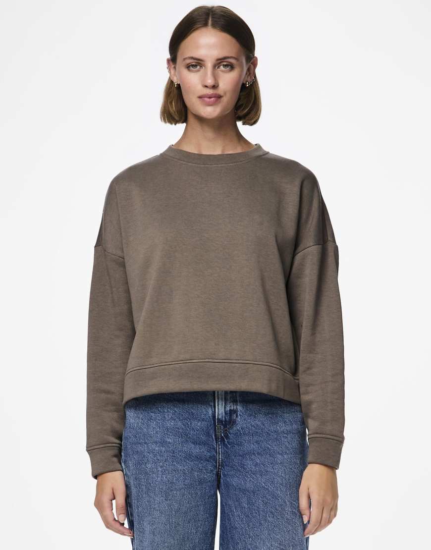 Pieces - Sweatshirt in Morchelbraun-Brown Pieces - Sweatshirt in Morchelbraun-Brown von Pieces
