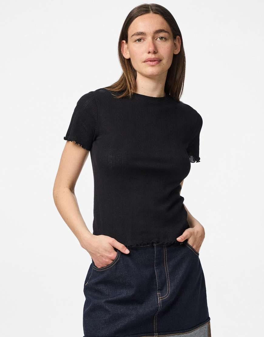 Pieces - T-Shirt in Schwarz von Pieces