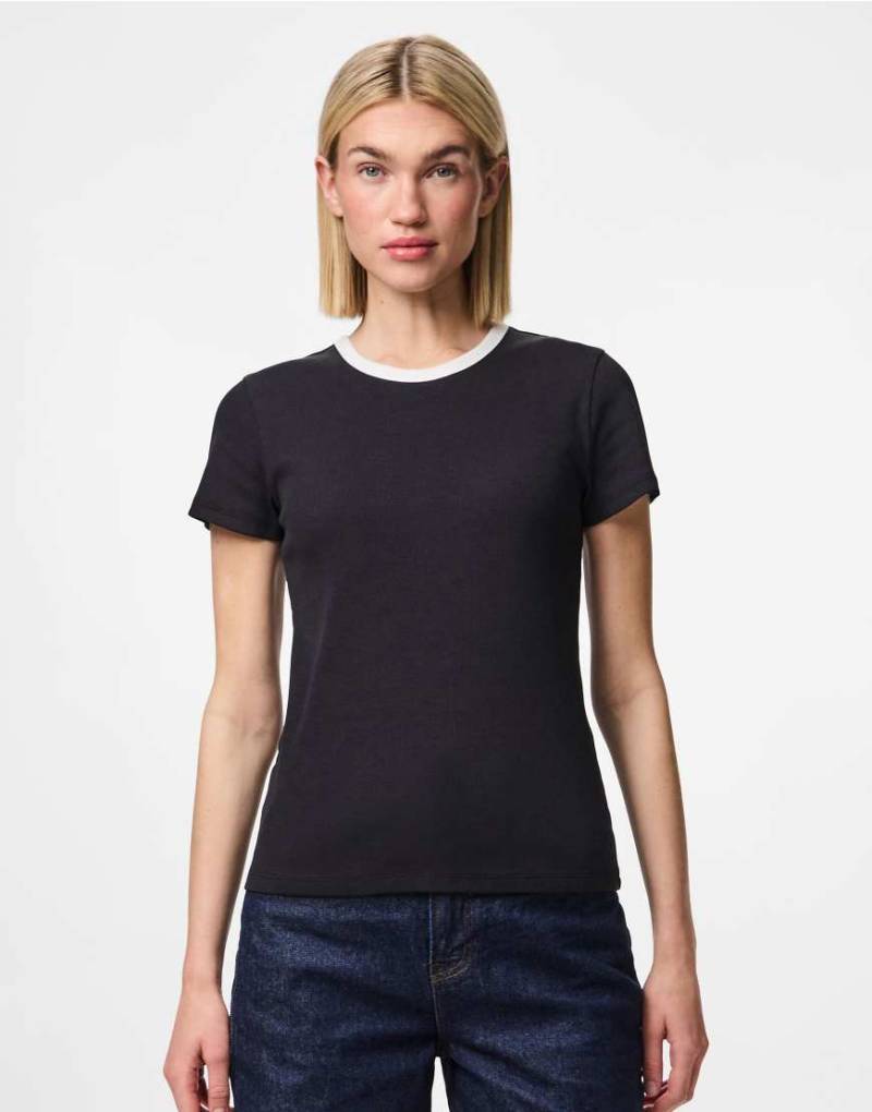 Pieces - T-Shirt in Schwarz von Pieces