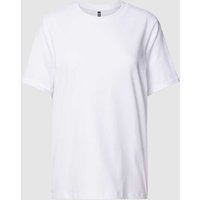 Pieces T-Shirt mit fixierten Ärmelumschlägen in Weiss, Größe XS Pieces T-Shirt mit fixierten Ärmelumschlägen in Weiss, Größe XS von Pieces
