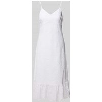 Pieces Tailliertes Freizeitkleid aus reiner Baumwolle Modell 'VILDE' in Weiss, Größe L von Pieces