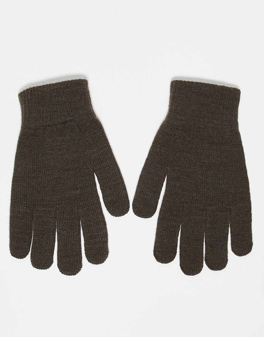 Pieces - Touchscreen-Handschuhe in Hot Fudge-Brown von Pieces