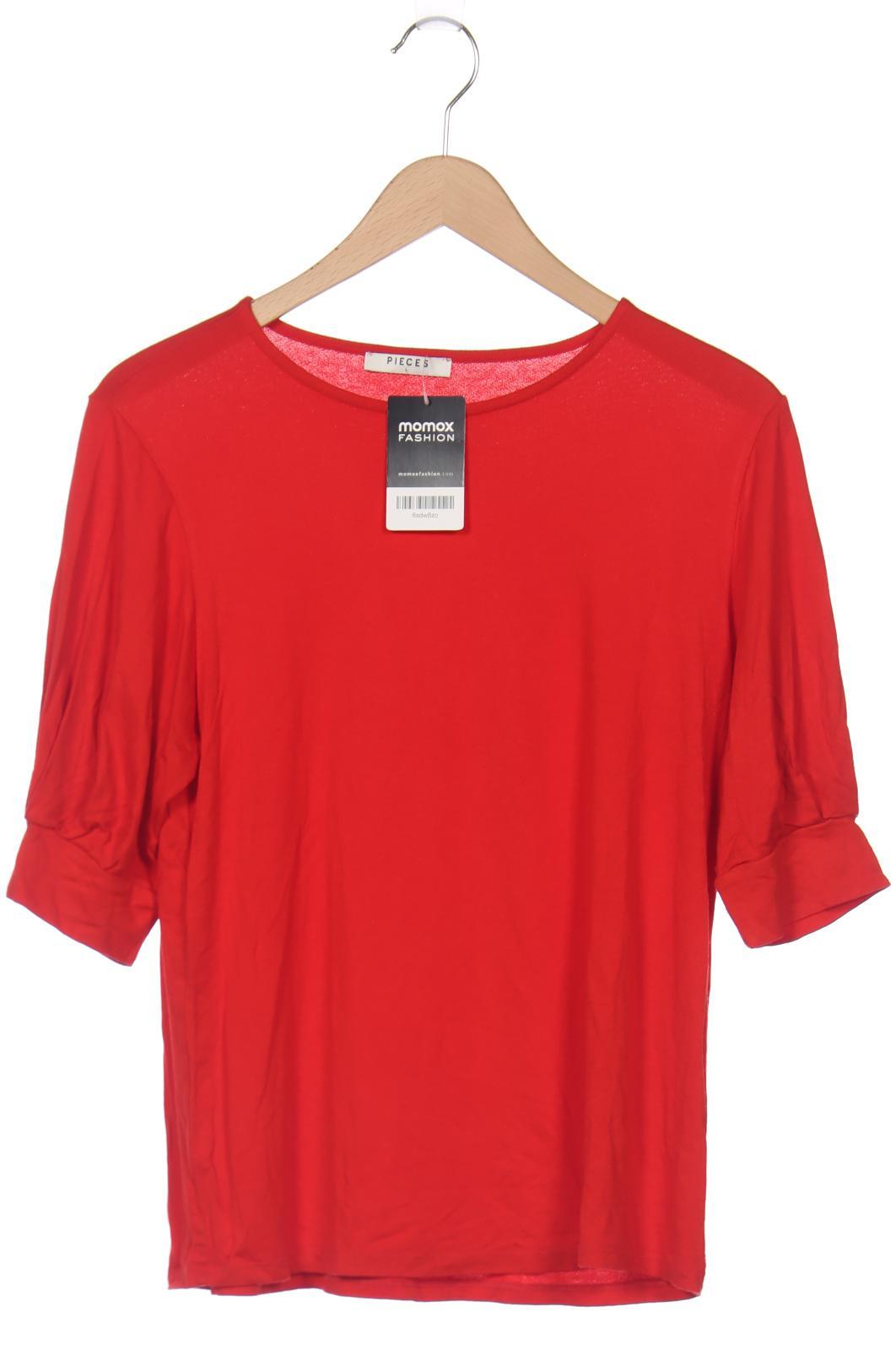 pieces Damen Langarmshirt, rot von Pieces