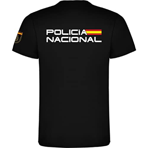Neues T-Shirt Nationalpolizei Spanien, Schwarz , L von Piel Cabrera