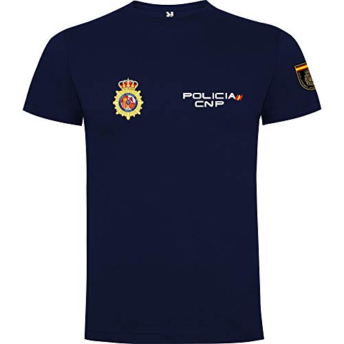 Piel Cabrera Polizei-T-Shirt, Ref. cnp oficial8, Blau, Ref. cnp oficial8 XXL von Piel Cabrera
