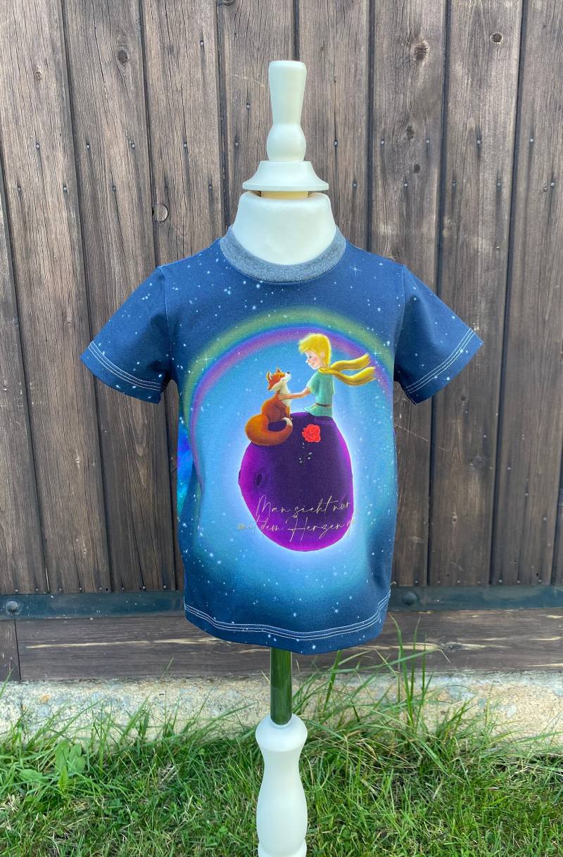 Einzelstück Gr 98/104 Shirt Der Kleine Prinz Unisex von PiepundMatz