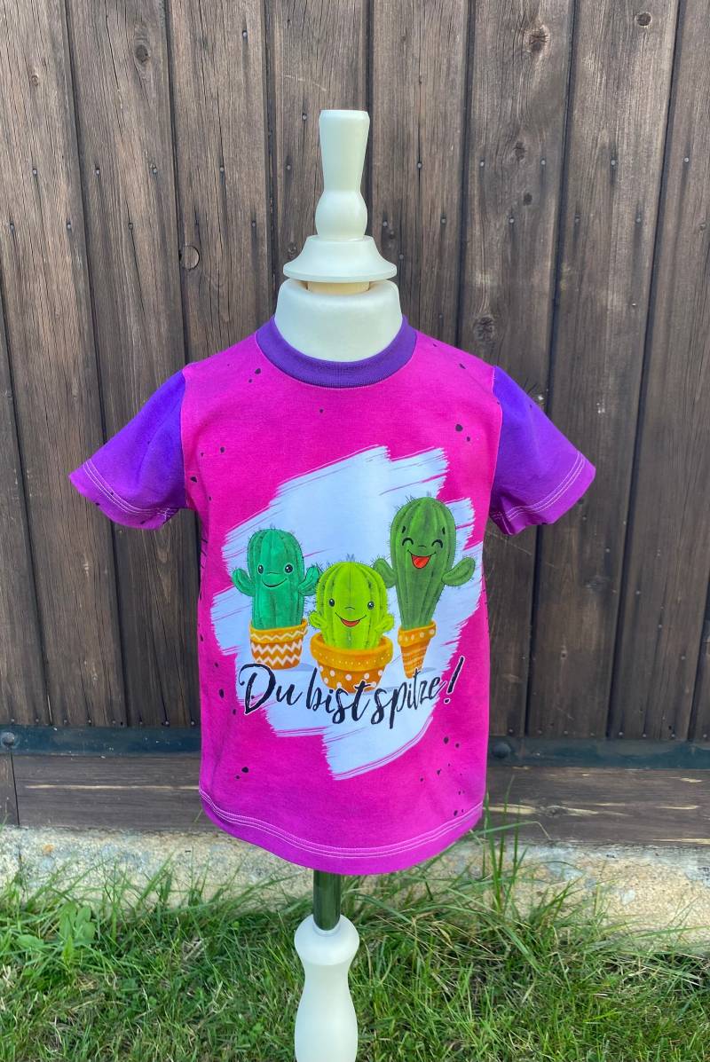 Einzelstück Gr 98/104 Shirt Kaktus Kurzarm von PiepundMatz