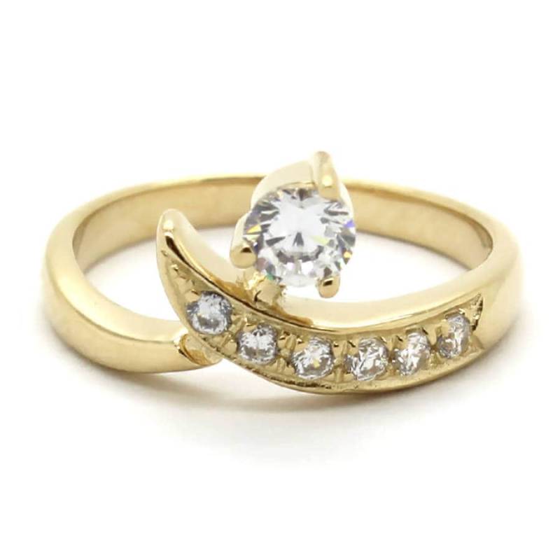 14K Gelb Oder Weißgold Einstellbar Solitaire Toe Ring Mit Channel Set Cz von PierceOn