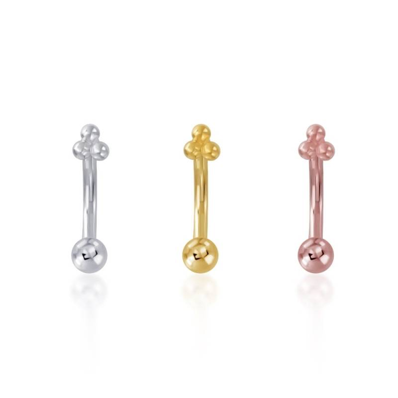 Sterling Silber Infinity Ball Curved Barbell 1 Stück Piercing, Snug, Augenbraue Sterling Silber Infinity Ball Curved Barbell 1 Stück Piercing, Snug, Augenbraue von PiercingRoomByJay
