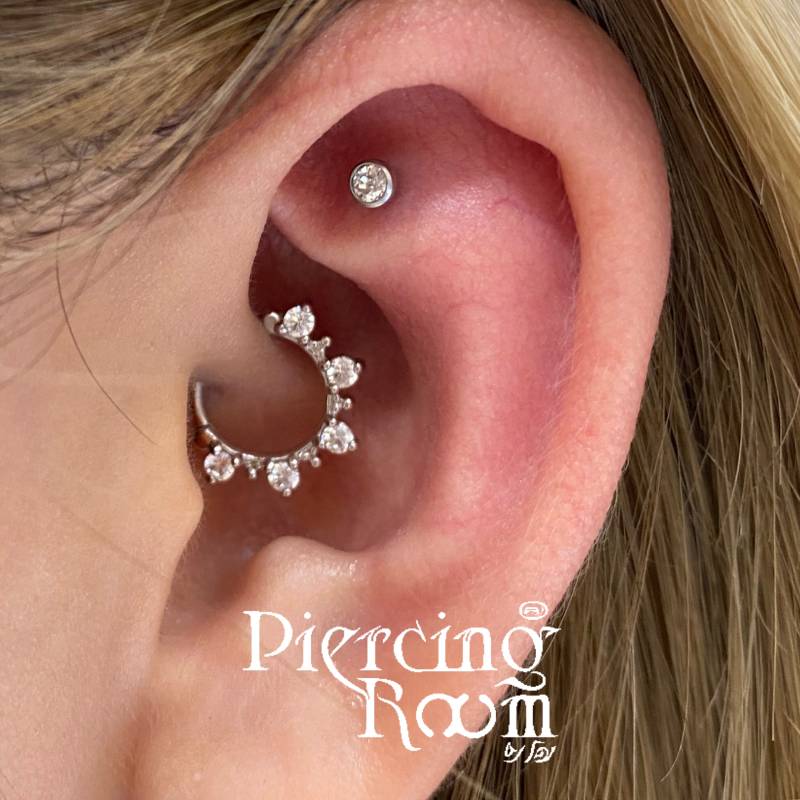 Sterling Silber Daith, Septum, Knorpel Piercing | 1 Stück Sterling Silber Daith, Septum, Knorpel Piercing | 1 Stück von PiercingRoomByJay