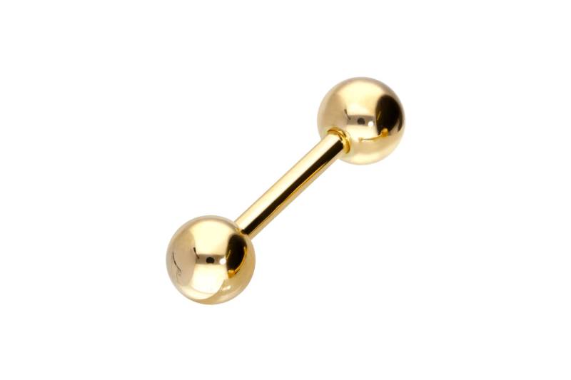 14/18 Karat Gold Barbell von Piercingline
