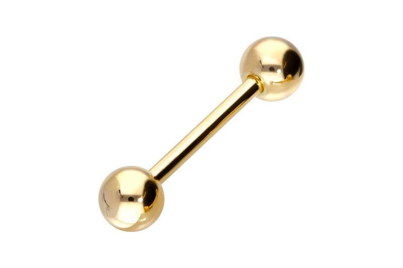 14/18 Karat Gold Barbell von Piercingline