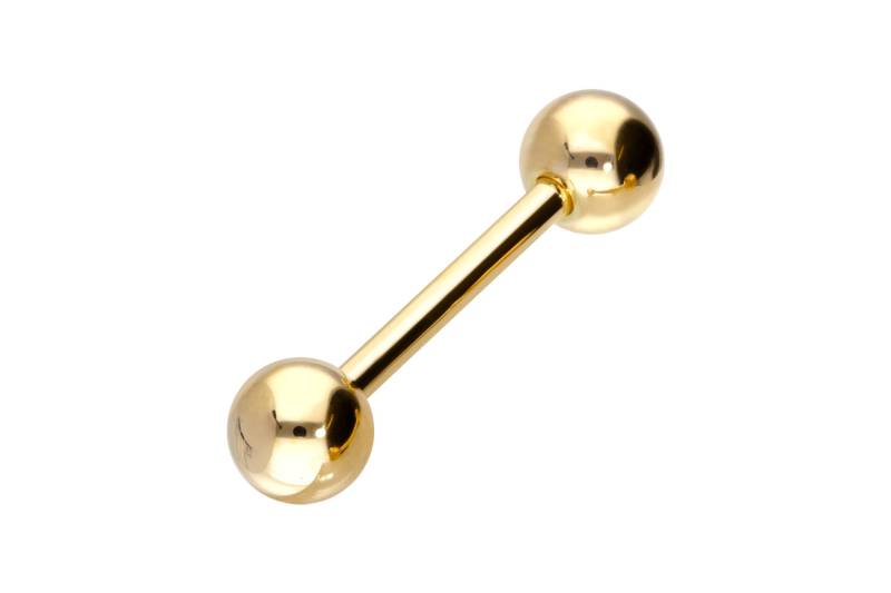 14/18 Karat Gold Barbell von Piercingline