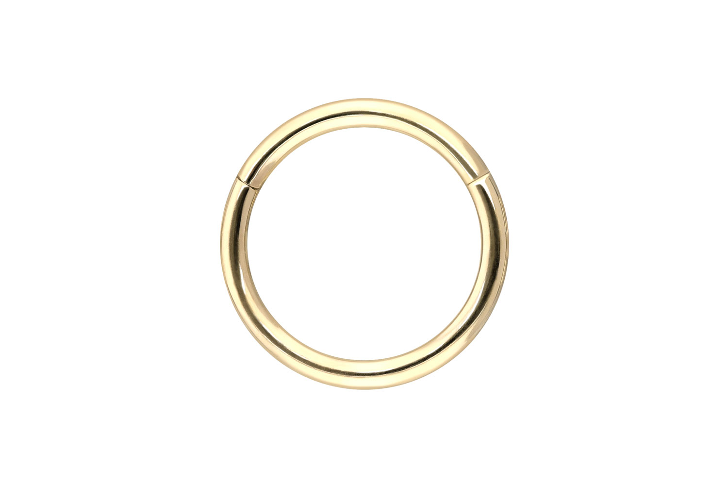 14/18 Karat Gold Segmentring Clicker von Piercingline