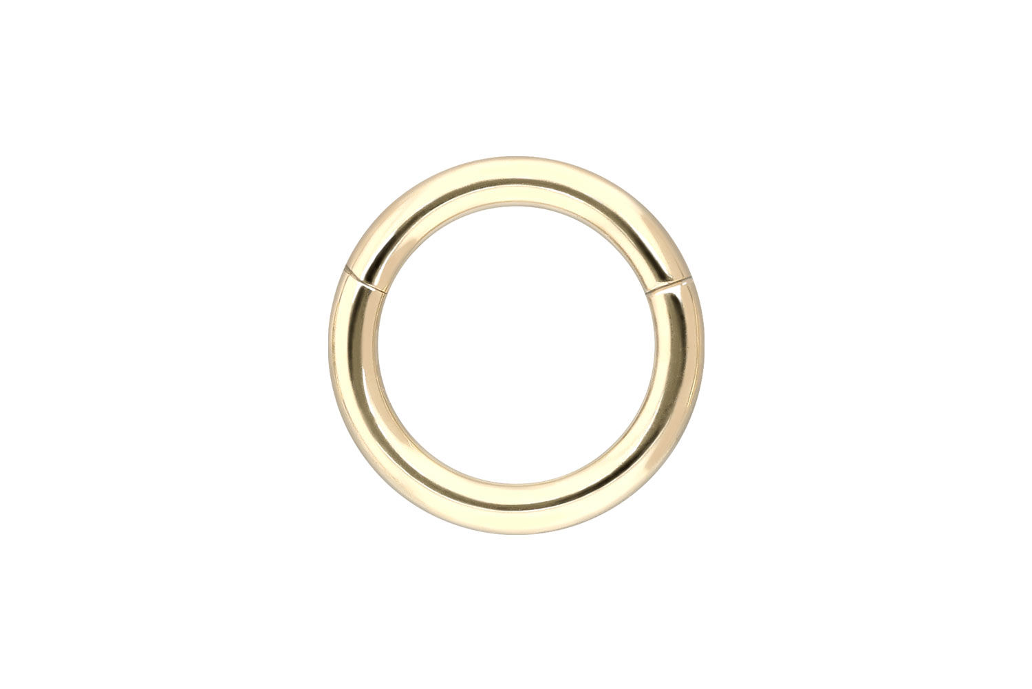 14/18 Karat Gold Segmentring Clicker von Piercingline